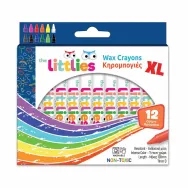 Creioane colorate cerate Jumbo The Littlies, 12buc.