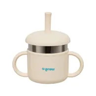 Cana cu pai din silicon si interior din inox220 ml