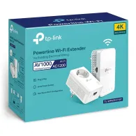 Kit adaptor + amplificator powerline tp-link ac1200 dual band 802.11ac wi-fi gigabit ethernet port tl-wpa7617 kit (include timbr