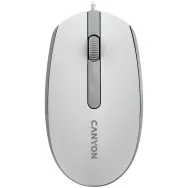 Canyon mouse m-10 wired white grey