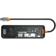 Canyon hub ds-13 7in1 4k usb-c transparent space grey