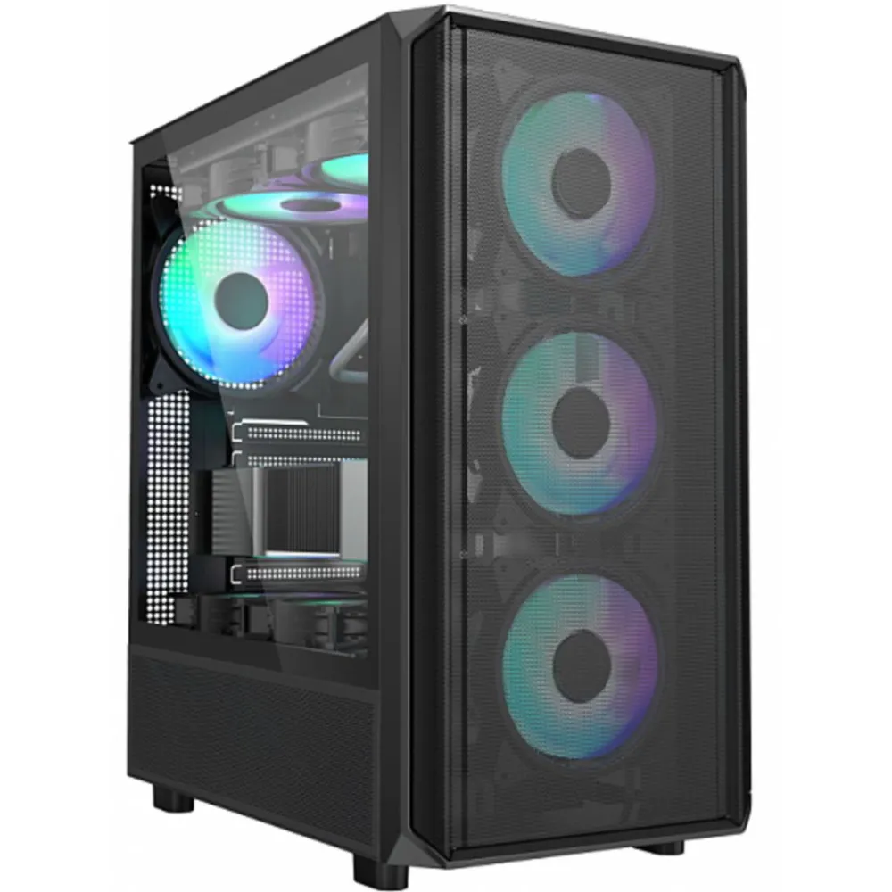 Carcasa gaming serioux vanguard tip middle tower capac superior cu