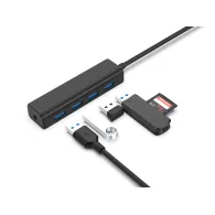 Conceptronic C4PUSB3 hub-uri de interfață USB 3.2 Gen 1 (3.1 Gen 1) Type-A 5000 Mbit s Negru