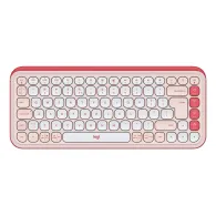 Logitech POP Icon Keys tastaturi Universală Bluetooth QWERTY US Internațional Roz, Alb