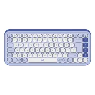 Logitech POP Icon Keys tastaturi Universală Bluetooth QWERTY US Internațional Liliachiu, Alb