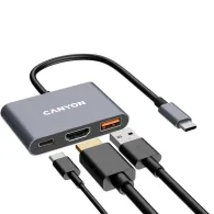 Canyon hub ds-4 3in1 usb-c grey