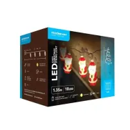 Ghirlanda luminoasa decorativa Modee C1013, 10 LED-uri, 0.15W, 3x AA, alb cald, 1.35m