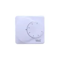 Termostat mecanic cu fir Well, alb