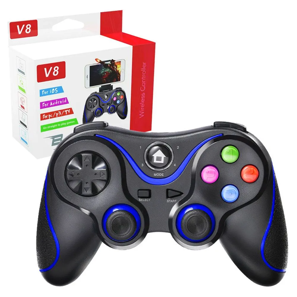 Controller Wireless Techsuit(V8), Bluetooth V4.0, 2.4G, 400mAh - Blue