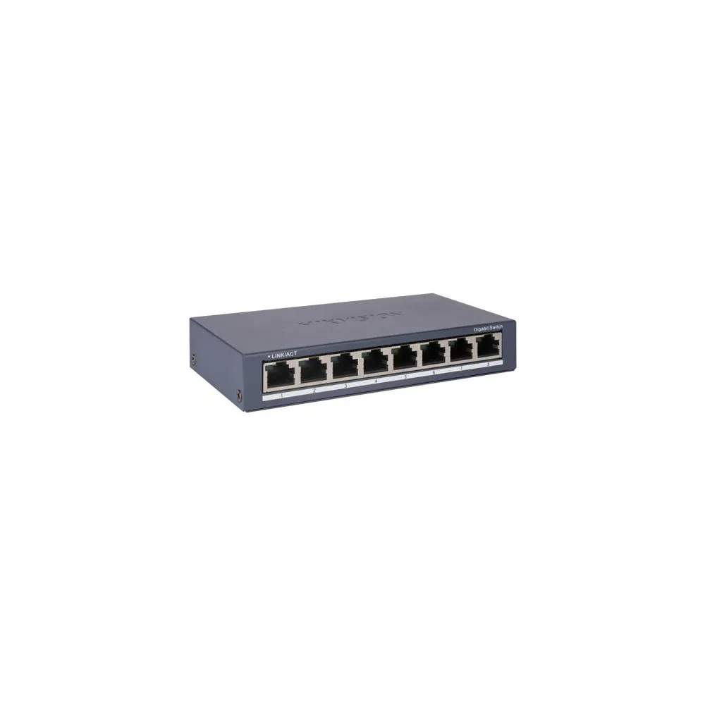 Switch 8 porturi gigabit - hikvision ds-3e0508-o