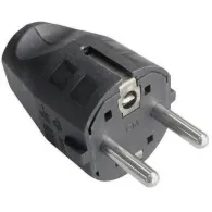 H05vv-f3g stecher schuko drept demont negru cu dubla impamantare 16a
