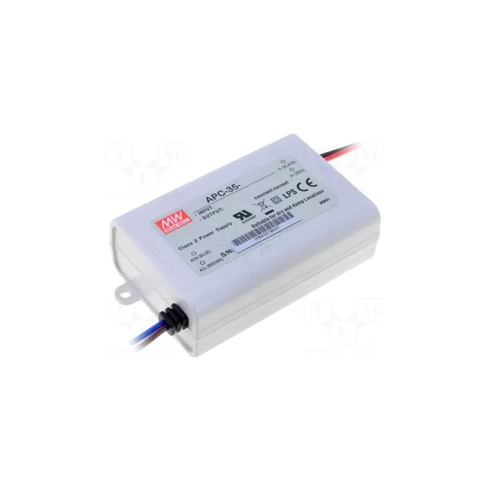 Alimentator MEAN WELL, 34.7W, 33V, 1.050A, led, alb