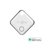 Tracker smart pentru chei, Fixed, compatibil cu Apple Find My, Bluetooth 5.0, IP66, alb