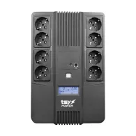 Ups tsy power 1000va/600w lcd line interactive 8 x
