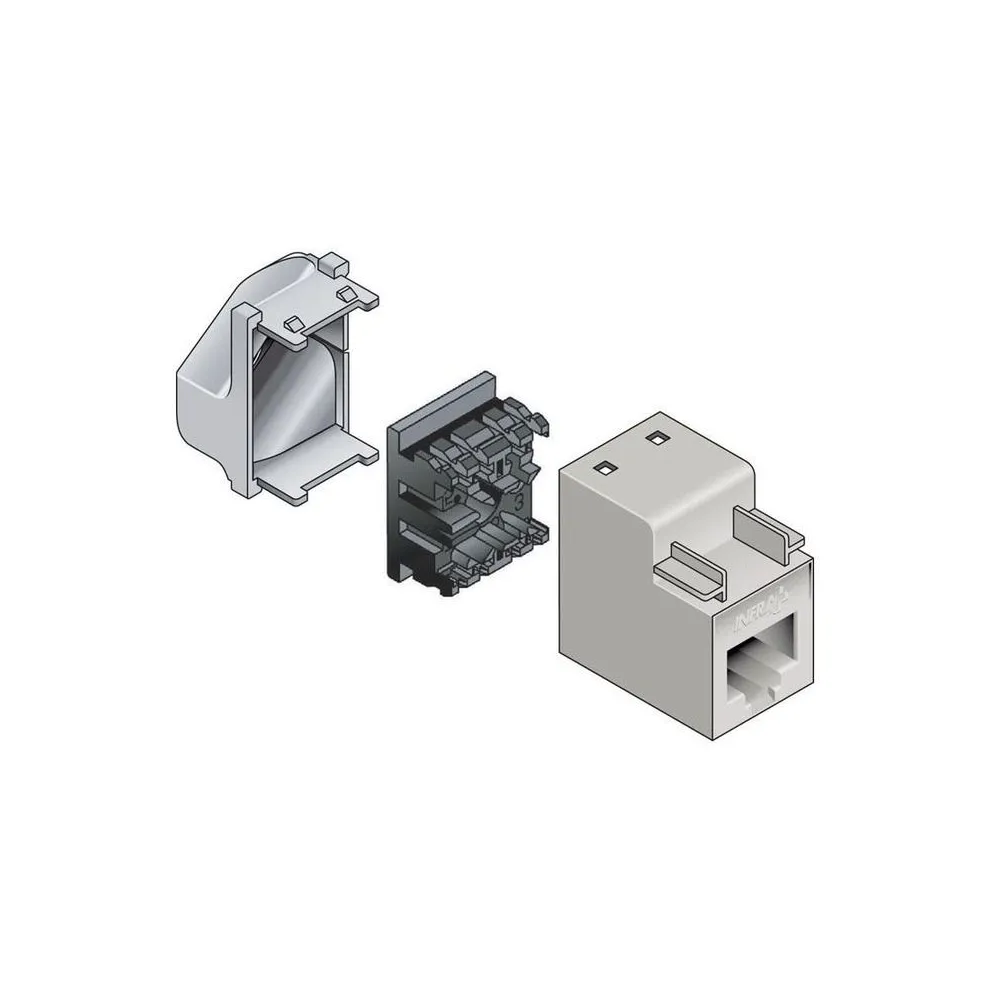 Dispozitiv conectare jack-uri Schneider Infraplus, negru