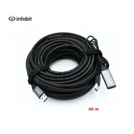 Cablu activ usb 3.0 de extensie am/af infobit icable-usb-acc40 5gbps 40 m