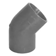 Racord abs 45Â° gri pentru teava de 25 mm 10 bucat