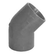 Racord abs 45Â° gri pentru teava de 25 mm 10 bucat