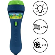 Lanterna cu proiector dinozaur