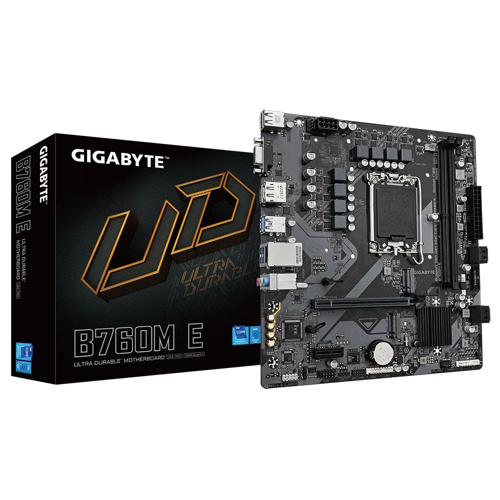 GIGABYTE B760M E plăci de bază Intel B760 LGA 1700 micro-ATX