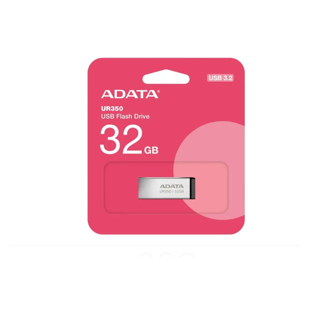 Usb 32gb adata-ur350-32g-rsr/bk