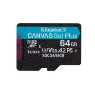 Kingston Technology Canvas Go! Plus 64 Giga Bites MicroSD UHS-I Clasa 10