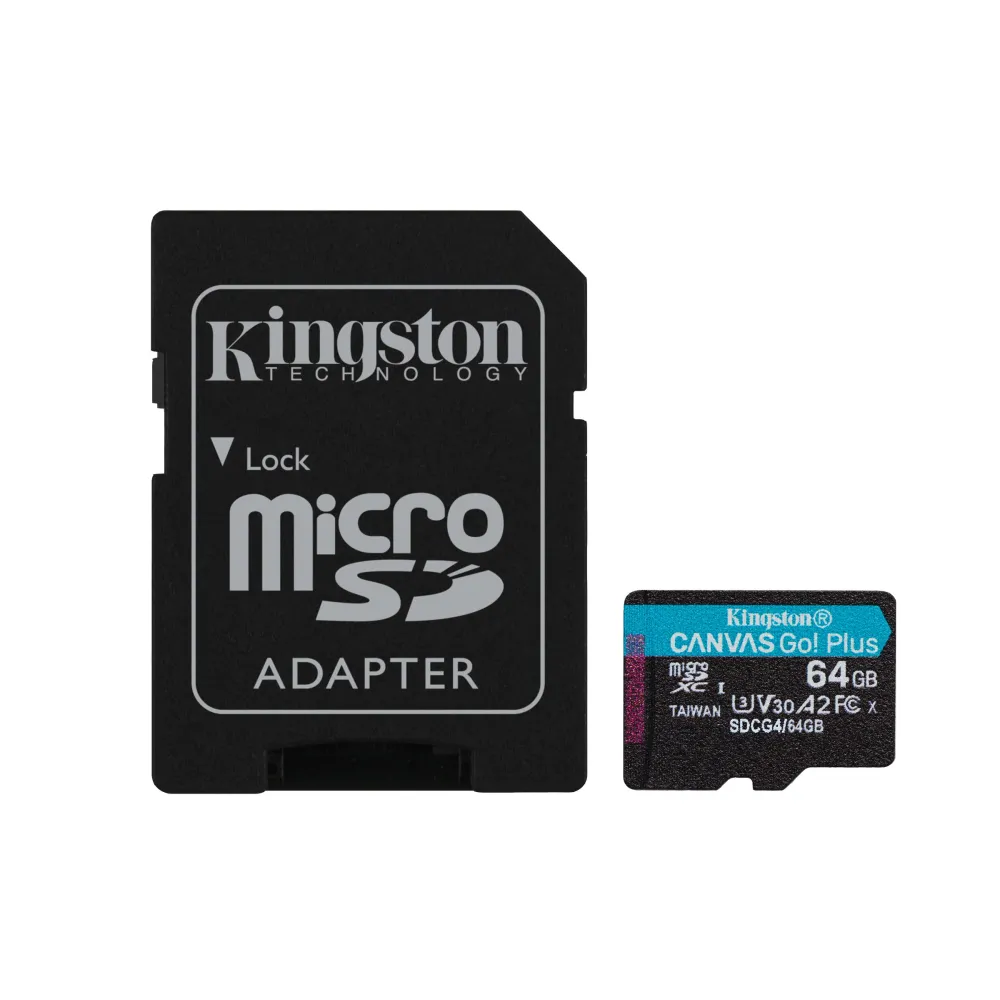 Kingston Technology Canvas Go! Plus 64 Giga Bites MicroSD UHS-I Clasa 10