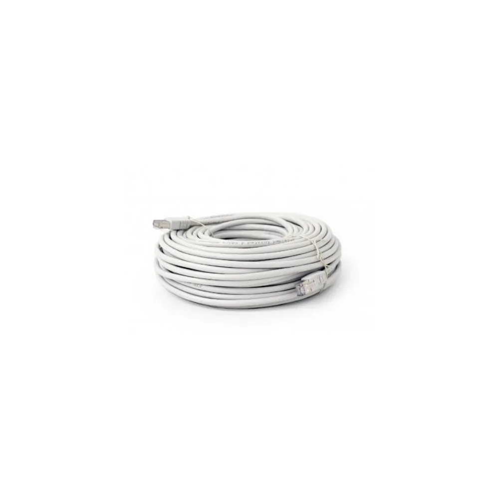 Patch cord utp Spacer, cat6, cupru-aluminiu, 30m, alb