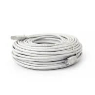 Patch cord s/ftp Spacer, cat6, cupru-aluminiu 10m, alb