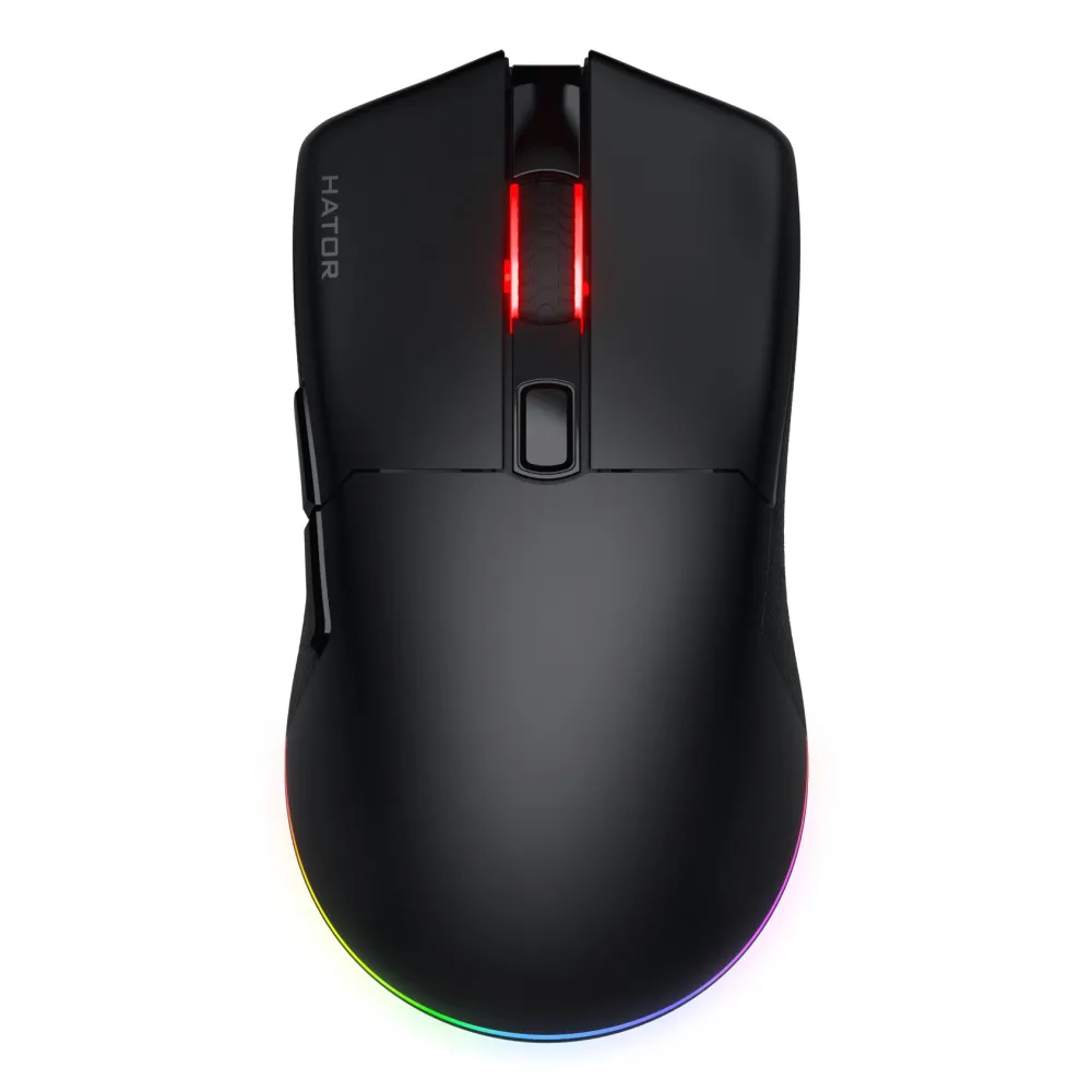 HATOR Pulsar 3 Wireless mouse-uri Gaming Ambidextru RF Wireless + Bluetooth + USB Type-C Optice 12000 DPI