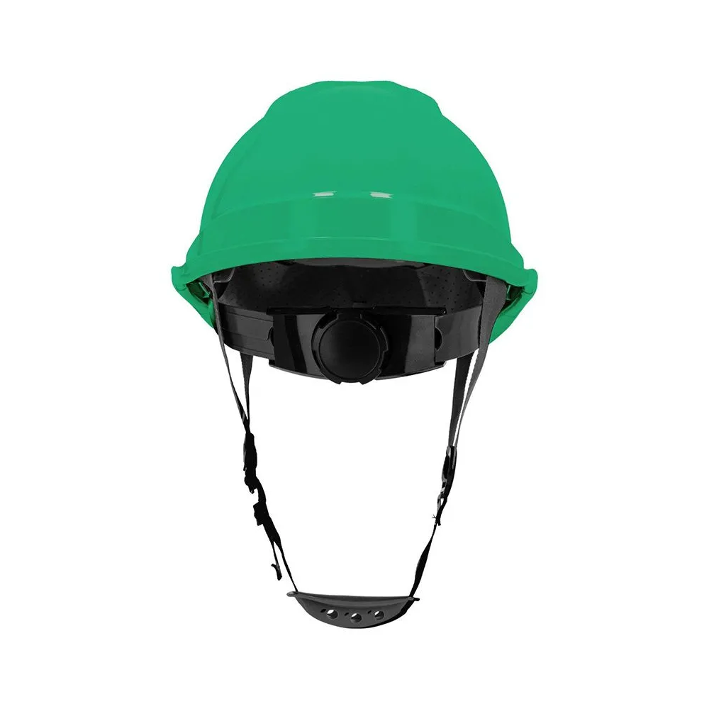 Casca de protectie industriala ventilata / verde