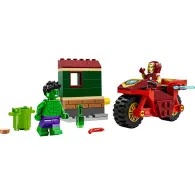Iron man cu motocicleta si hulk lego 76287