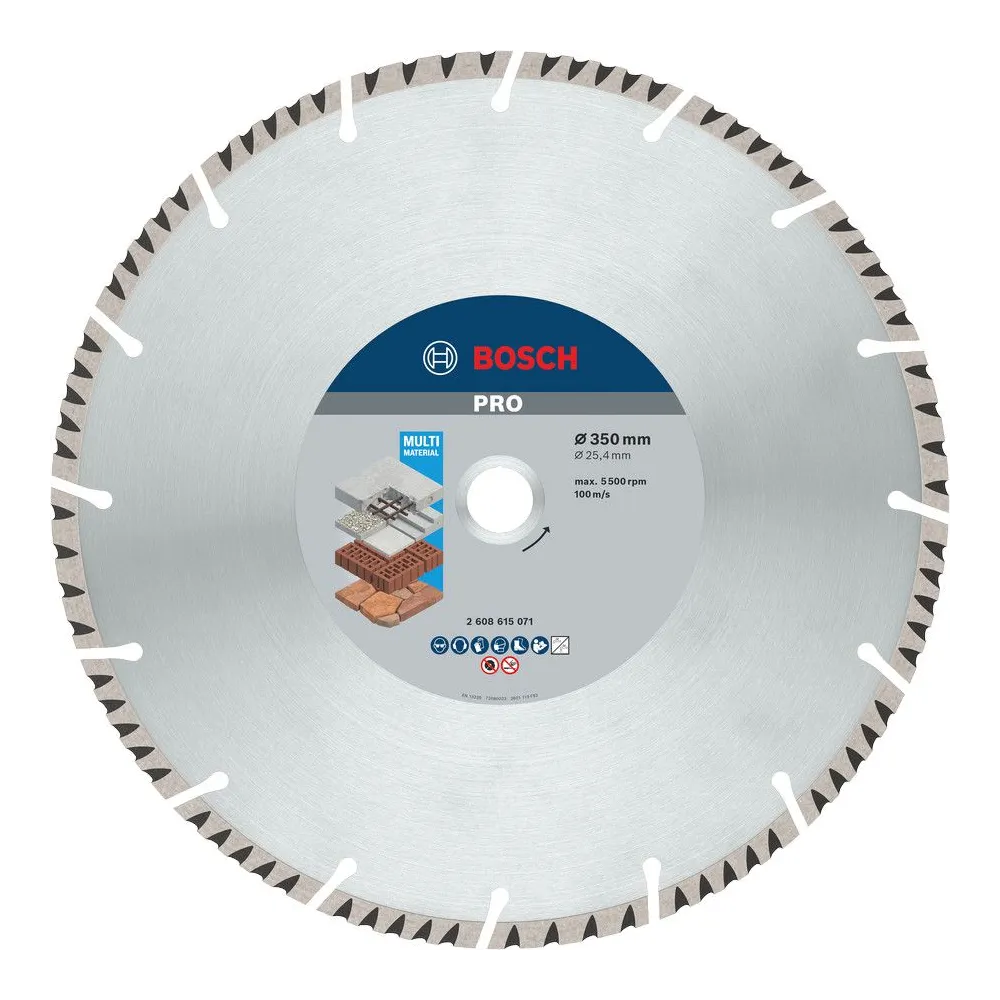 Bosch disc diamantat pro multi material 350x25.4x3.3x10mm
