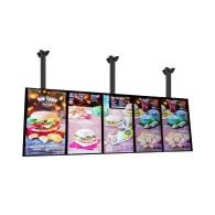 Meniu board cu 5 display-uri portret lg 49 si prindere de tavan vogel`s