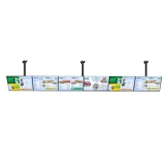 Meniu board cu 6 display-uri lg si suport de tavan vogel`s