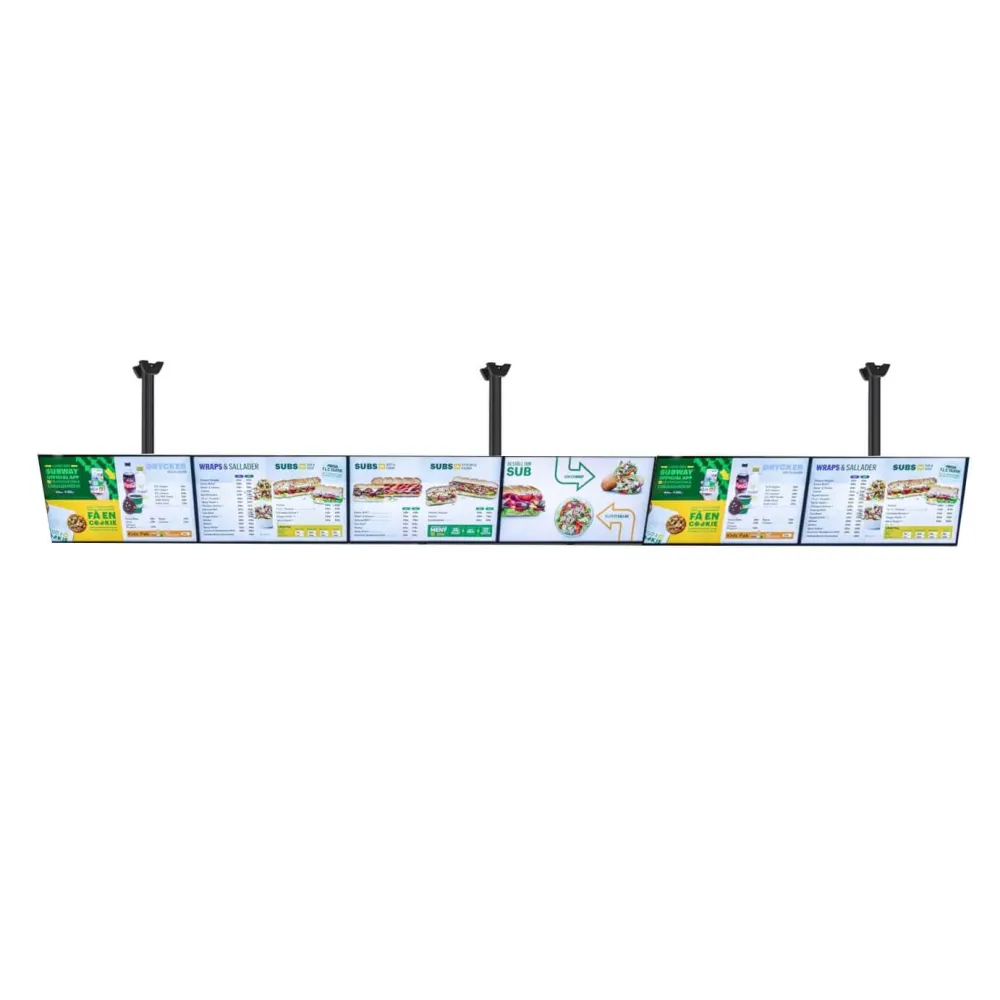 Meniu board cu 6 display-uri lg si suport de tavan vogel`s