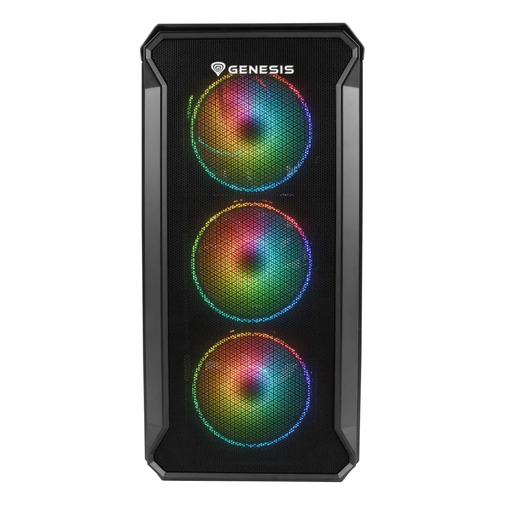 GENESIS Irid 503 ARGB Micro Tower Negru, Transparente