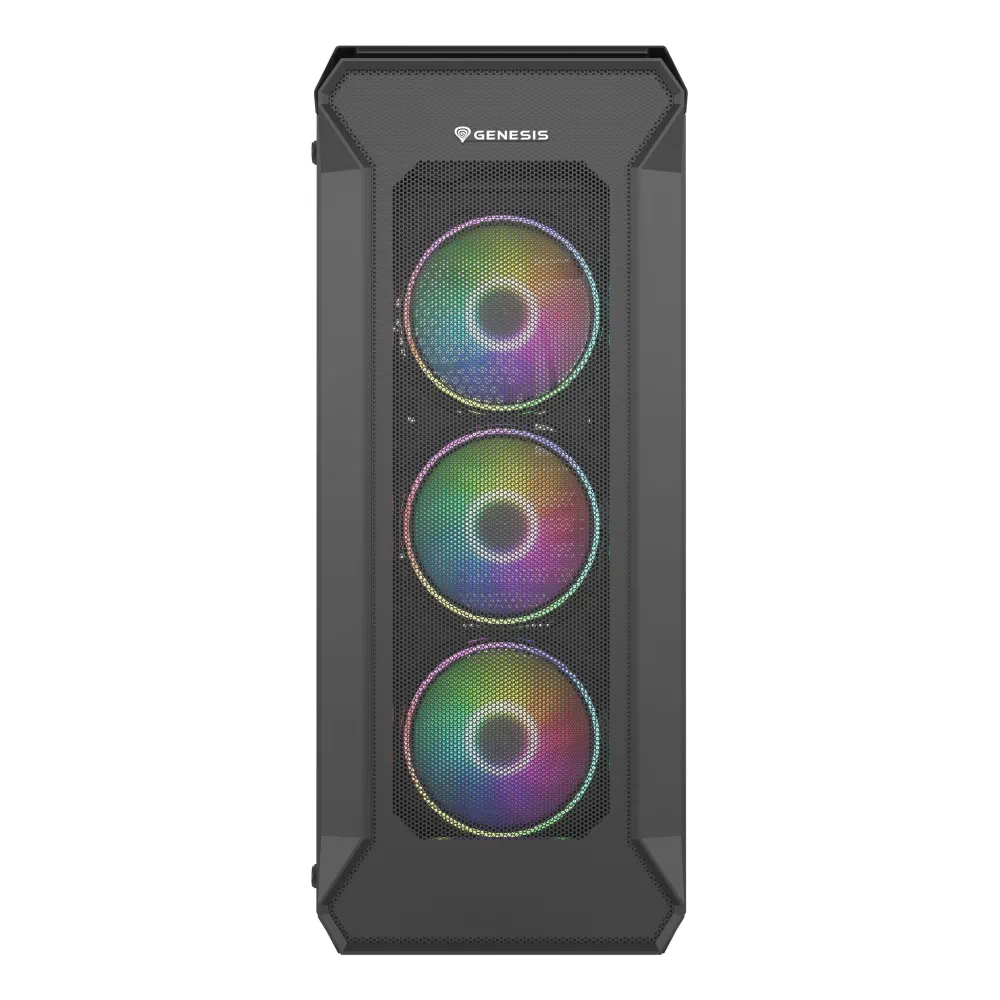 GENESIS Irid 505 ARGB Midi Tower Negru, Transparente