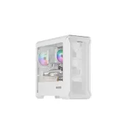 GENESIS Irid 503 Mini Tower Transparente, Alb