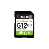 Kingston Technology Canvas Select Plus Gen3 512 Giga Bites SD UHS-I Clasa 10