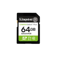Kingston Technology Canvas Select Plus Gen3 64 Giga Bites SD UHS-I Clasa 10
