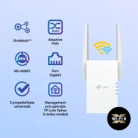 TP-LINK RE505X repetoare de rețea Transmițător & receptor rețea Alb 10, 100, 1000 Mbit/s Tp-link - 3