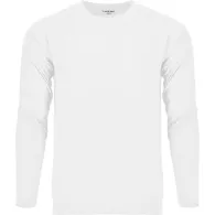 Tricou bumbac subtire cu maneca lunga / alb - l