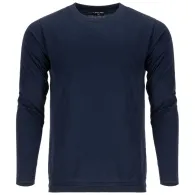 Tricou bumbac subtire cu maneca lunga / bleumarin