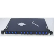 Patch panel optic odf 19/1u echipat frontal cu 12 adaptori
