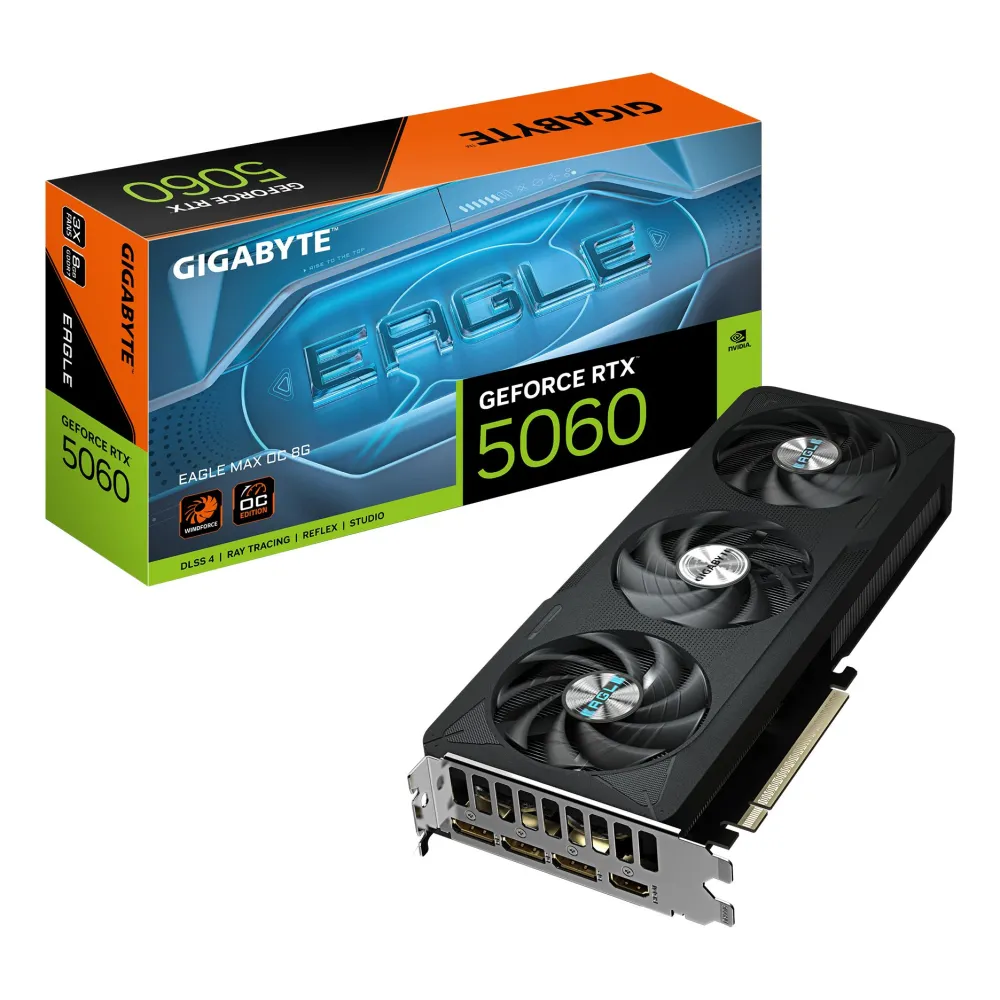 GIGABYTE GeForce RTX 5060 EAGLE MAX OC 8G NVIDIA 8 Giga Bites GDDR7