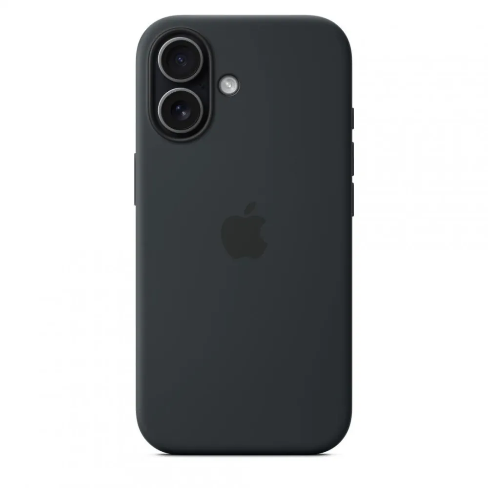 Iphone 17 silicone case with magsafe - black
