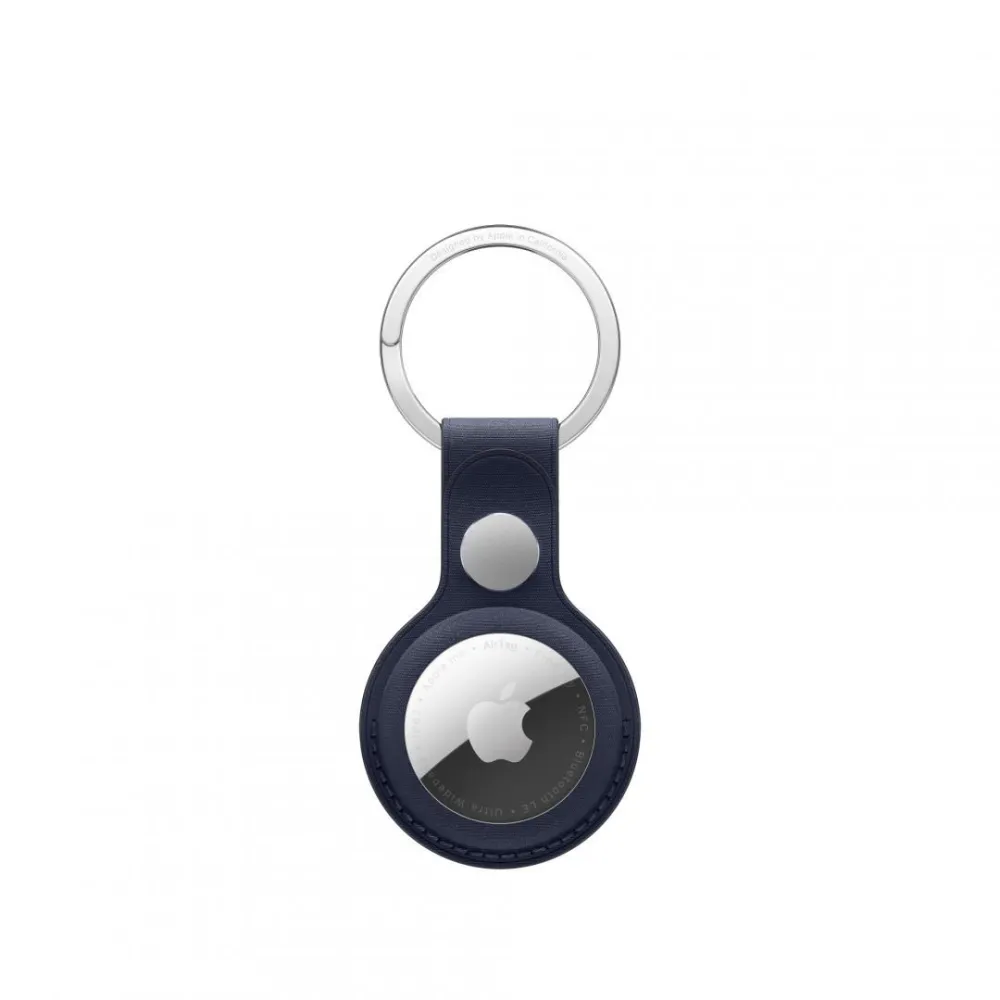 Airtag finewoven key ring - navy