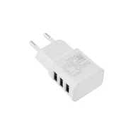 Network charger  lamtech 2.1a 3xusb white