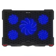 Cooling pad tellur basic 17 5 ventilatoare led 2usb negru